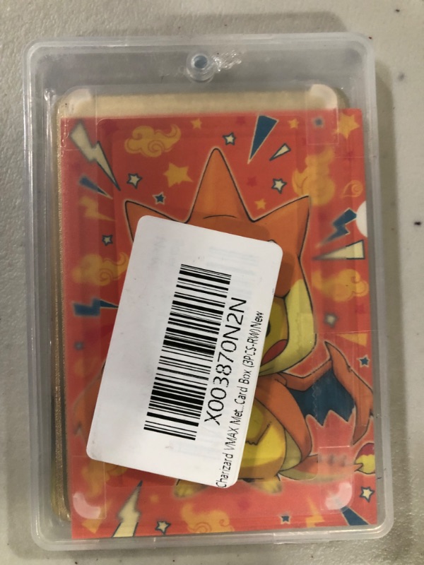 Photo 2 of 3 pack gold vmax Mcharizard collector pack.