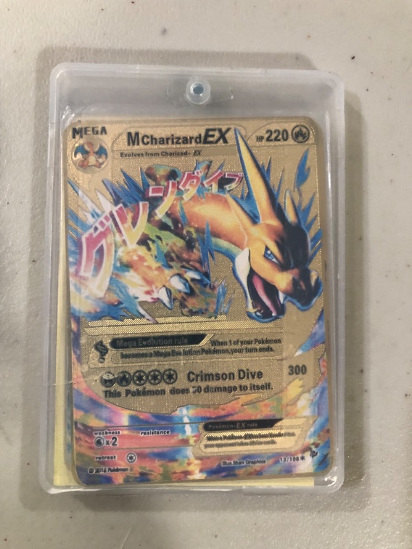 Photo 1 of 3 pack gold vmax Mcharizard collector pack.