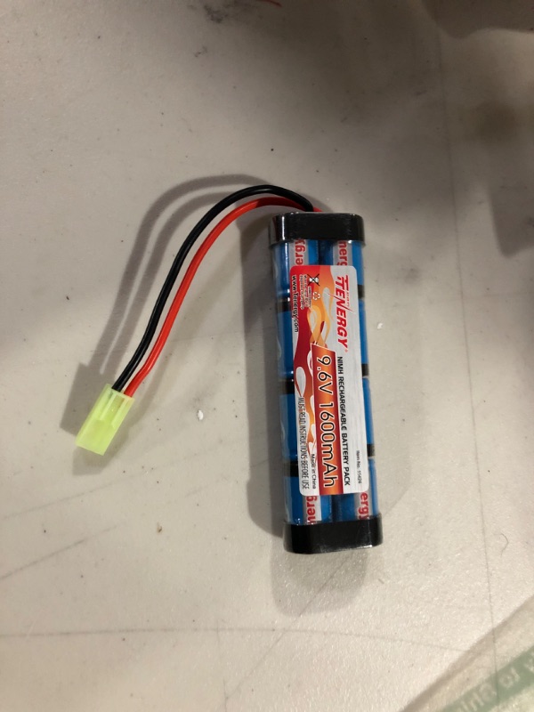 Photo 1 of Tenergy Airsoft Battery - 9.6v NiMH 1600mAh - Flat