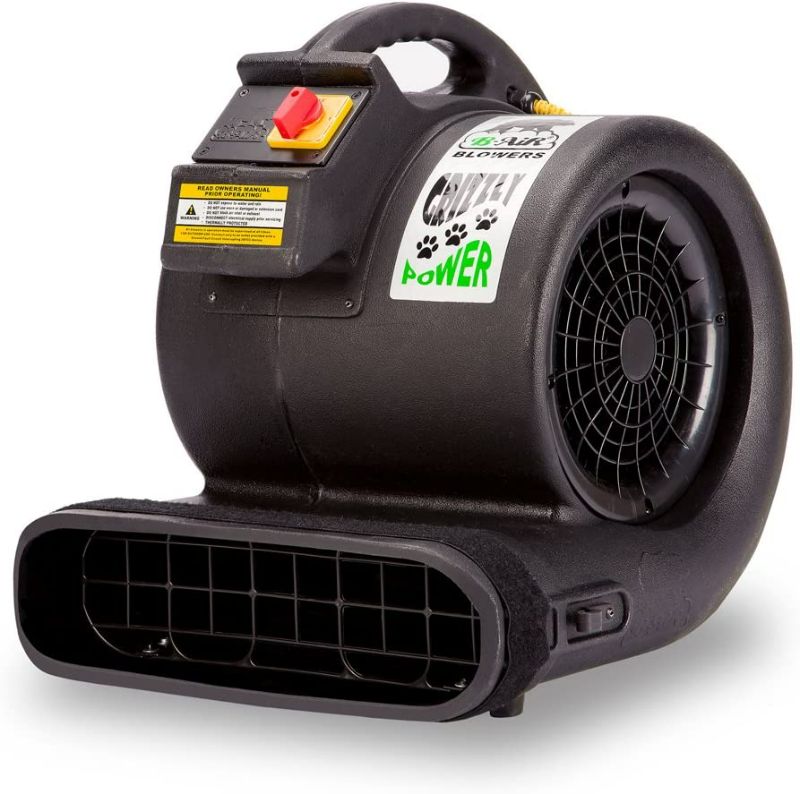 Photo 1 of 
B-Air Grizzly GP-1 1 HP 3550 CFM Grizzly Air Mover Carpet Dryer Floor Fan for Water Damage Restoration and Pet Cage Dryer Black