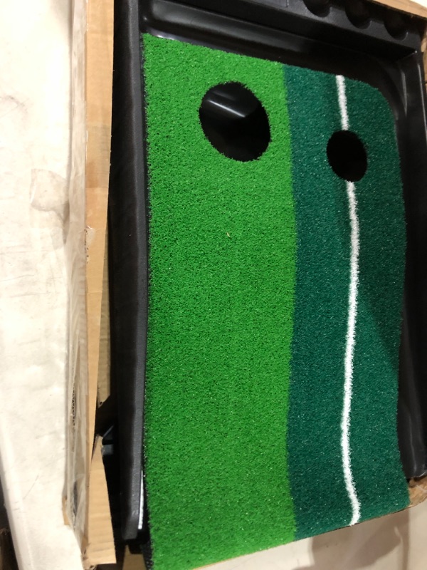 Photo 2 of Abco Tech Indoor Golf Putting Green – Portable Mat with Auto Ball Return Function – Mini Golf Practice Training Aid