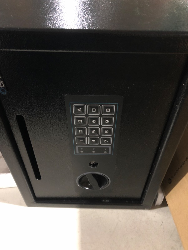 Photo 1 of 6 cu ft Compact Depository Safe w/ Keypad Lock - Steel, Black