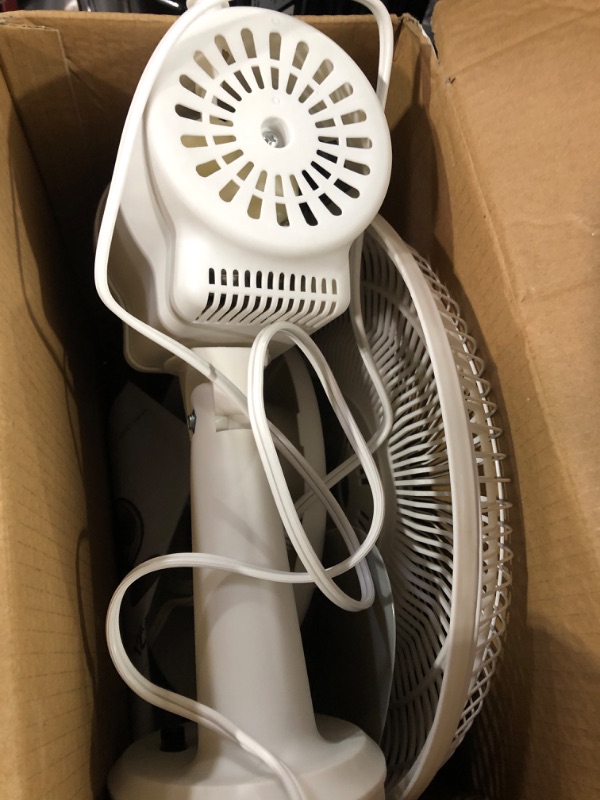 Photo 2 of  3-Speed Oscillating Table Fan with Adjustable Tilt, Convenient Push Button Control
