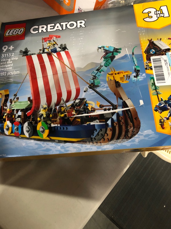 Photo 2 of  3in1 Viking Ship and The Midgard Serpent  Toy Set for Boys, Girls