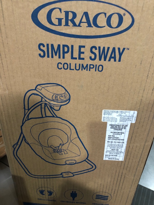 Photo 2 of Graco® Simple Sway™ Swing, Ivy Simple Sway Ivy