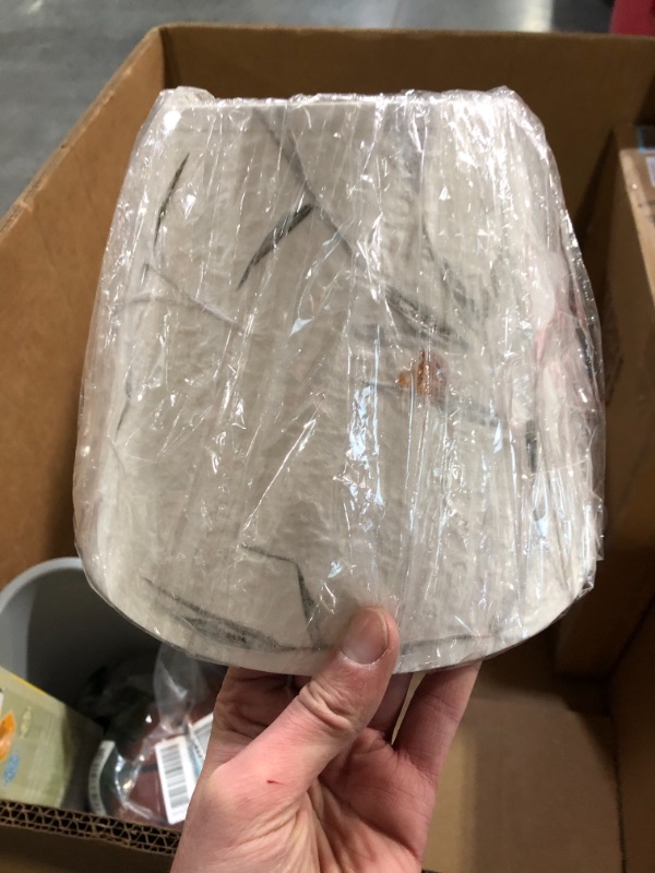 Photo 1 of Aspen Creative 58902 Transitional Hardback Empire Shape Construction White, 9" Wide (5" x 9" x 7") UNO LAMP Shade
