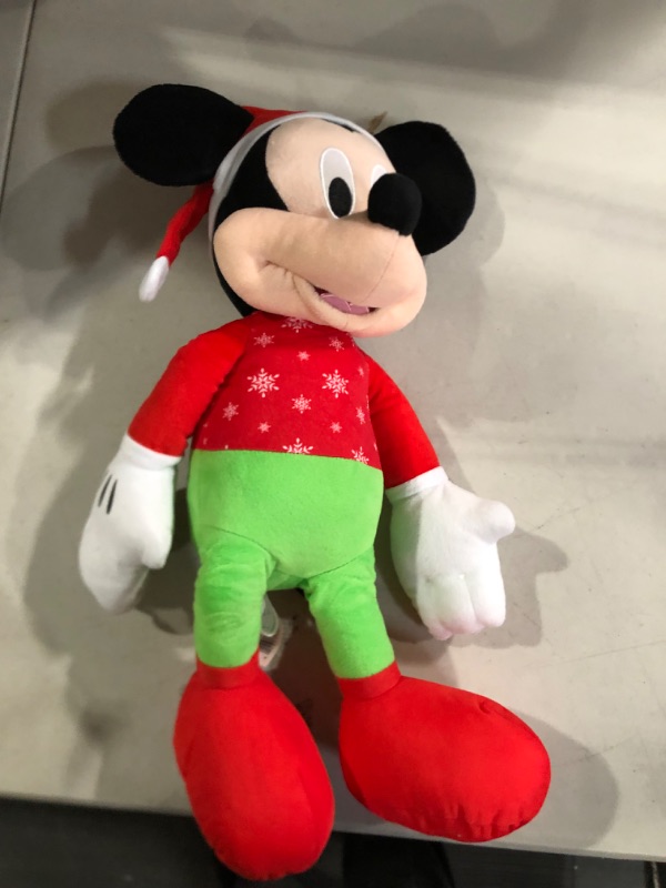 Photo 2 of Disney Holiday Mickey Mouse Large 22-Inch Plush, Stuffed Animal, Amazon Exclusive Mickey Mouse Holiday Plush