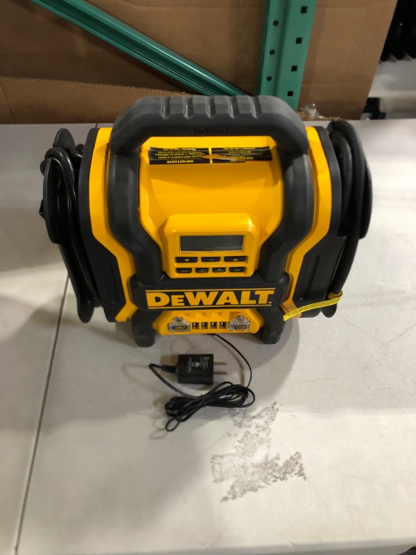 Photo 3 of DEWALT DXAEPS14 1600 Peak Battery Amp 12V Automotive Jump Starter/ Yellow