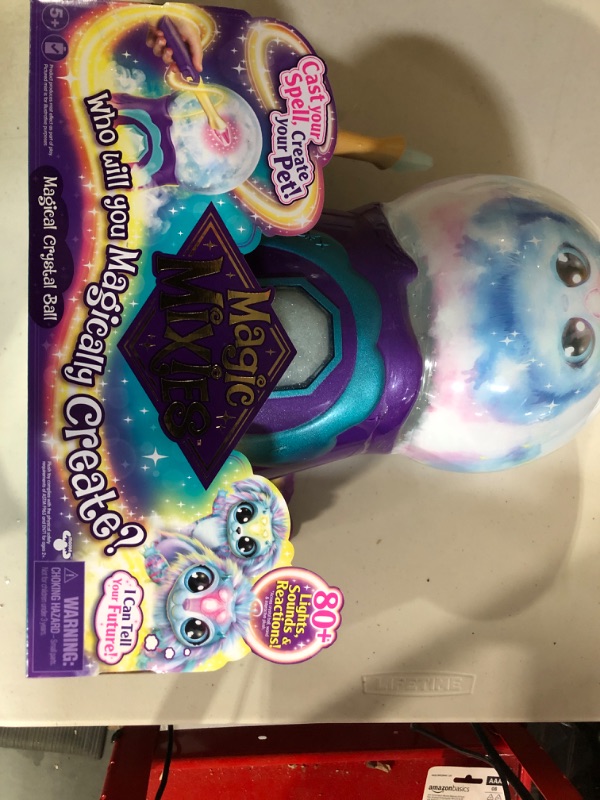 Photo 1 of Magic Mixies Glow-in-The-Dark Moonlight Magic Crystal Ball with Interactive Plush Toy 80+ Sounds and Reactions with Two Bonus Mist Refill vials!