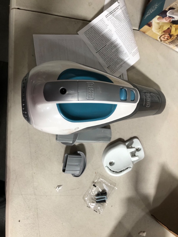 Photo 2 of **PARTS ONLY** BLACK+DECKER dustbuster Cordless Handheld Vacuum, Flexi Blue/Grey/White (HHVI315JO42)