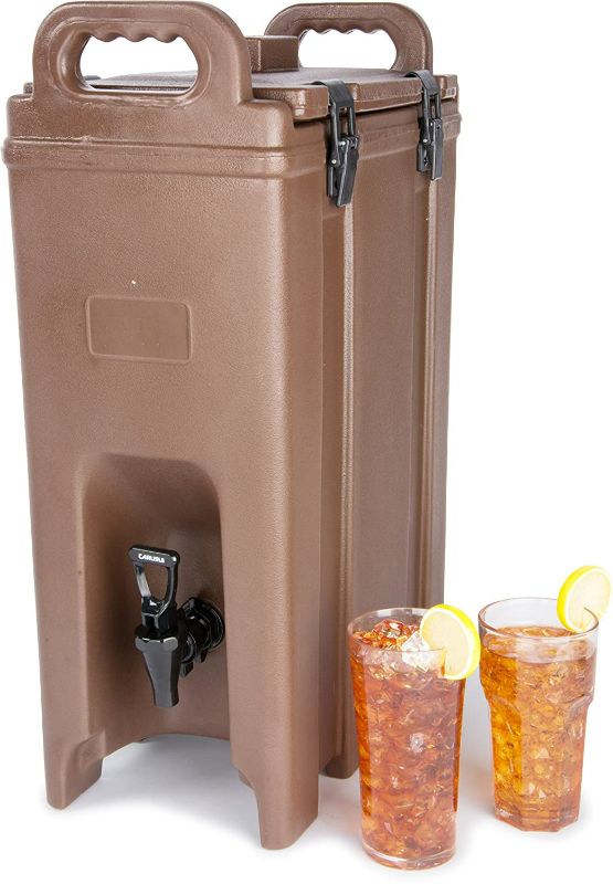 Photo 1 of Carlisle LD500N03 Cateraide Polyethylene Insulated Beverage Server, 5 Gal. Capacity, 16-3/8" L X 9" W X 24.20" H