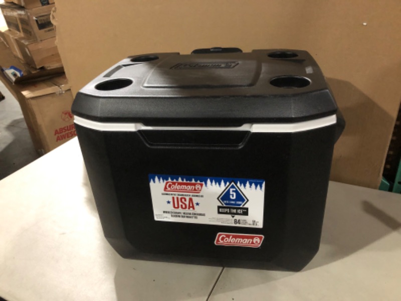 Photo 2 of Coleman Rolling Cooler  50 Quart Xtreme 5 Day Cooler with Wheels Black