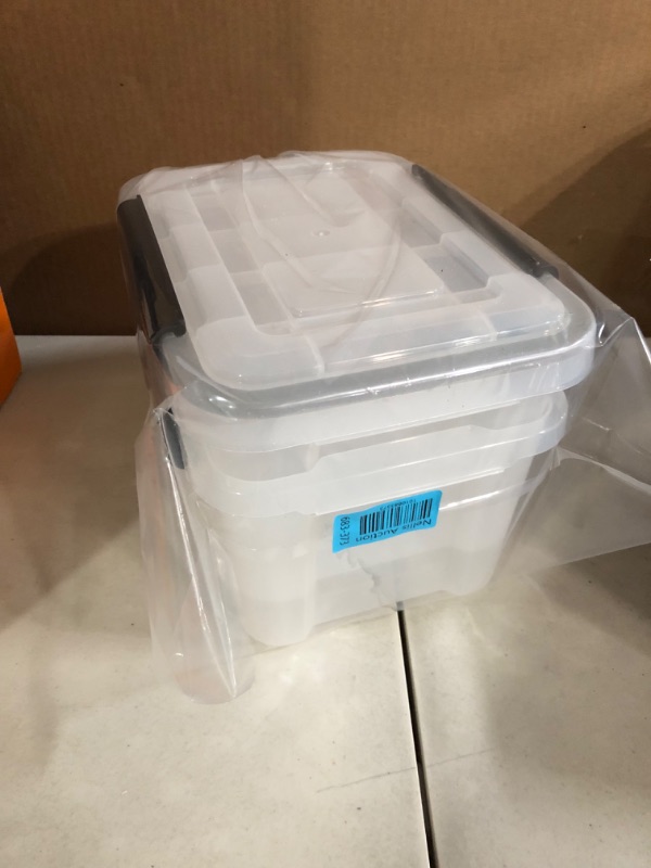 Photo 1 of RIS USA 5 Qt. Plastic Storage Bin Tote 