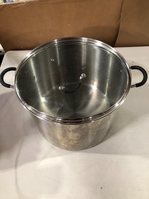 Photo 2 of Cook N Home 02441 Stainless Steel 12-Quart Stockpot with Lid ,Silver