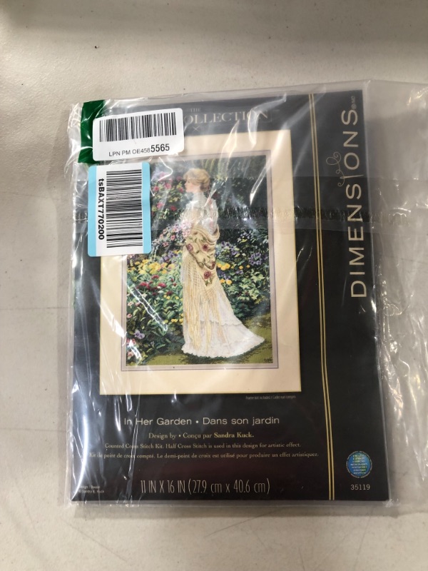 Photo 3 of Dimensions/Gold Collection Counted Cross Stitch Kit 11"X16"-In Her Garden