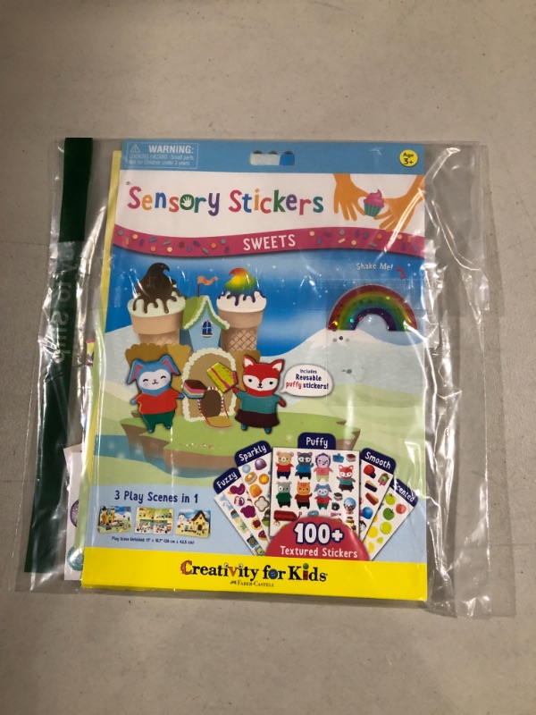 Photo 3 of Creativity for Kids Sensory Sticker Playset - Sweetsville - 100+ Sensory Stickers and Play Scenes - Gifts for Boys and Girls Ages 4+, Multi