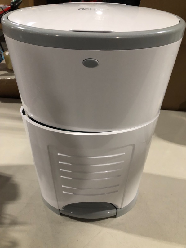 Photo 4 of Dekor Mini Hands-Free Diaper Pail | White | Easiest to Use | Just Step – Drop – Done | Doesn’t Absorb Odors | 20 Second Bag Change | Most Economical Refill System