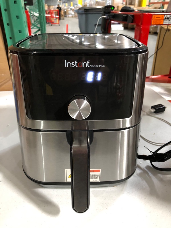 Photo 2 of Instant Vortex Plus 6-in-1, 4QT Air Fryer Oven, Stainless Steel