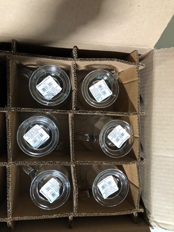 Photo 1 of **SEE NOTES**
Anchor Hocking 16-oz Café Glass Coffee Mugs, Clear, Set of 6