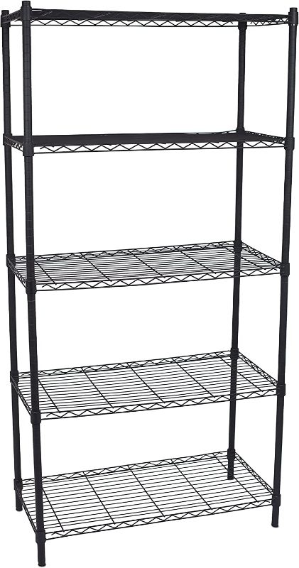 Photo 1 of 3'x2' black shelving - Heavy Duty Shelf - Wide Adjustable Rack Unit - Kitchen Storage
