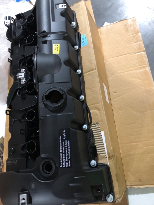 Photo 1 of MOSTPLUS 11127552281 Engine Valve Cover Compatible with BMW N52 E70 E82 E90 E91 Z4 X3 X5 128i 328i 528i