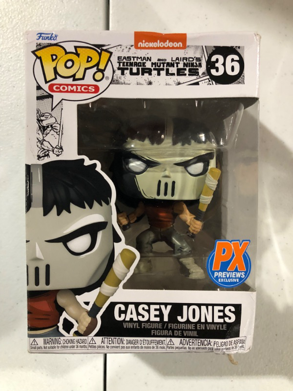 Photo 2 of Funko Pop! Comics TMNT Casey Jones Previews PX Exclusive Bundled with EcoTEK Pop Protector