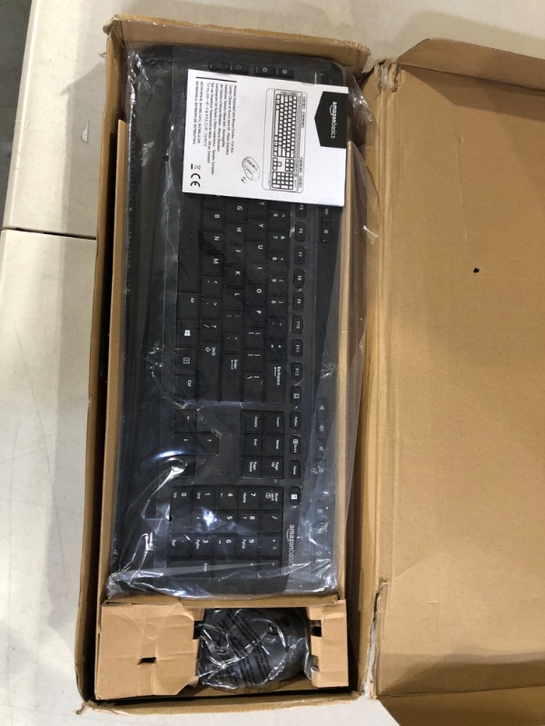 Photo 2 of Amazon Basics Wireless Computer Keyboard and Mouse Combo