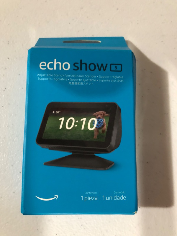 Photo 2 of Amazon - Echo Show 5 (2nd Gen) with Accessory Stand - Charcoal