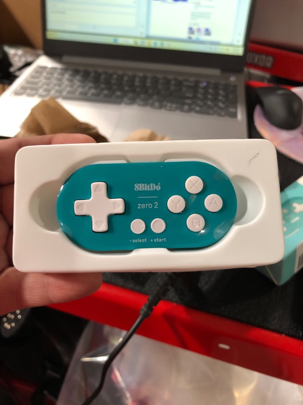 Photo 1 of 8Bitdo Zero 2 Bluetooth Gamepad Keychain Sized Mini Controller for Switch, Windows, Android, macOS & Raspberry Pi(Turquoise Edition