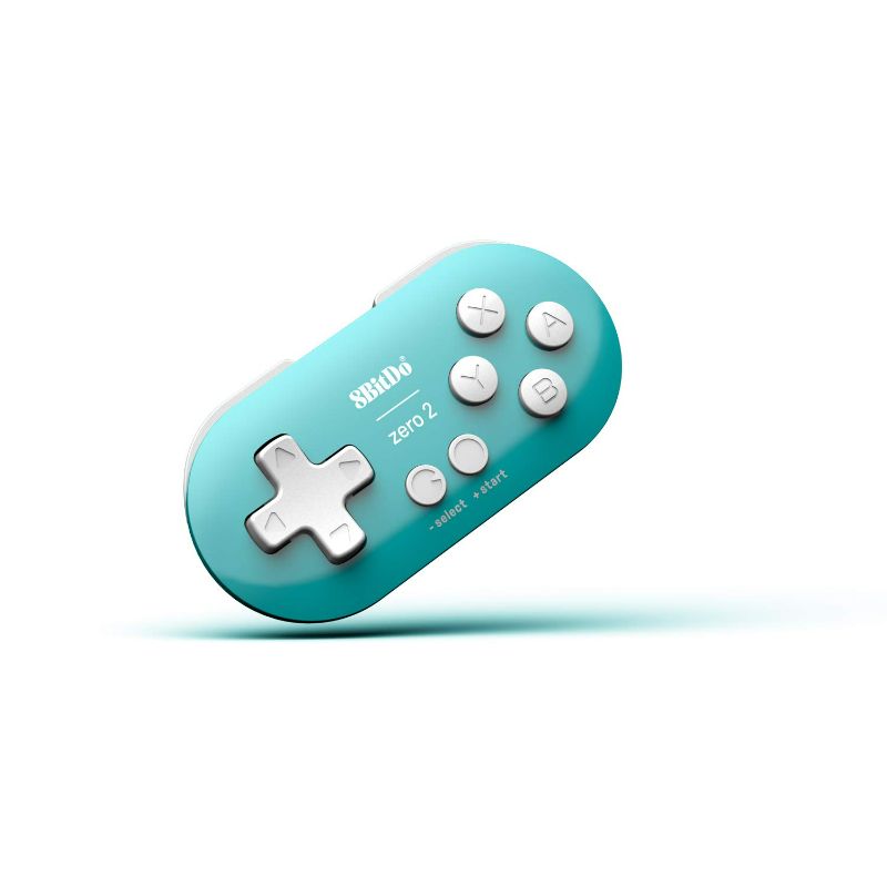 Photo 2 of 8Bitdo Zero 2 Bluetooth Gamepad Keychain Sized Mini Controller for Switch, Windows, Android, macOS & Raspberry Pi(Turquoise Edition