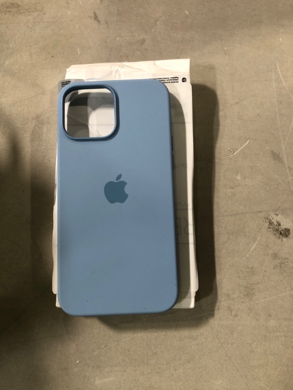 Photo 1 of Apple iPhone 13 Pro Max Silicone Case with MagSafe - Blue Fog