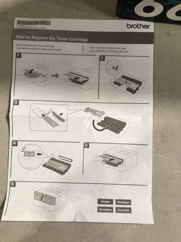 Photo 3 of Brother Genuine High Yield Toner Cartridge, TN660, Replacement Black Toner, Page Yield Up To 2,600 Pages, Amazon Dash Replenishment Cartridge,1 Pack 1 Pack TN660 Black Toner Standard Packaging