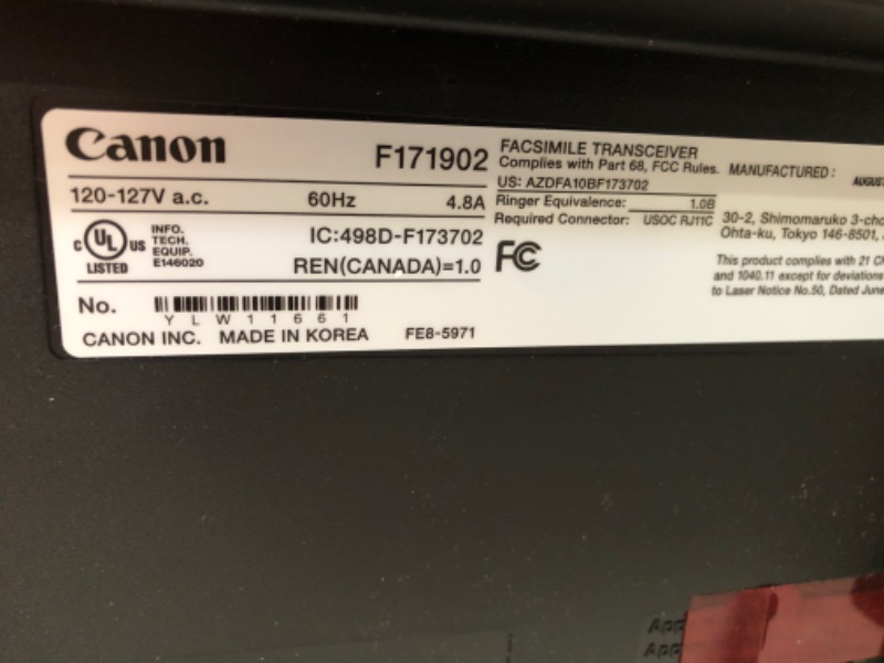 Photo 2 of Canon imageCLASS MF236n All-in-One Laser Printer, Black