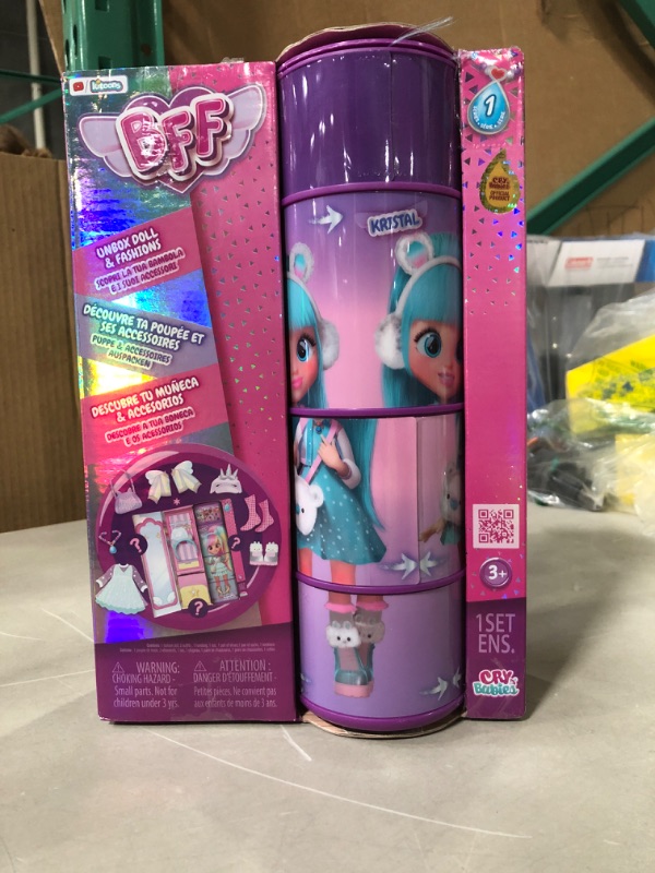 Photo 2 of Cry Babies BFF Kristal Fashion Doll with 9+ Surprises Including Outfit and Accessories for Fashion Toy, Girls and Boys Ages 4 and Up, 7.8 Inch Doll