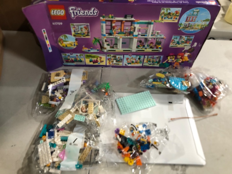 Photo 2 of LEGO Friends Vacation Beach House 41709 Building Kit; Gift for Kids Aged 7+; Includes a Mia Mini-Doll, Plus 3 More Characters and 2 Animal Figures to Spark Hours of Imaginative Role Play (686 Pieces) Frustration-Free Packaging