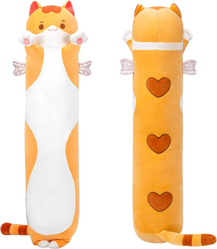 Photo 1 of 
Mewaii Long Cat Plush Body Pillow, 28” Cute Brown Cat Stuffed Animals Soft Plushies, Kitten Plush Throw Pillow Doll Toy Gift