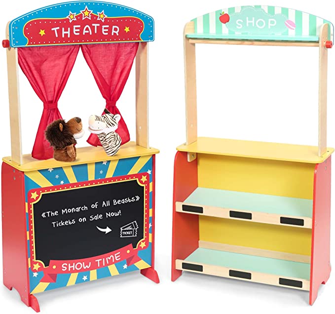 Photo 1 of 2in 1 wood puppet theater