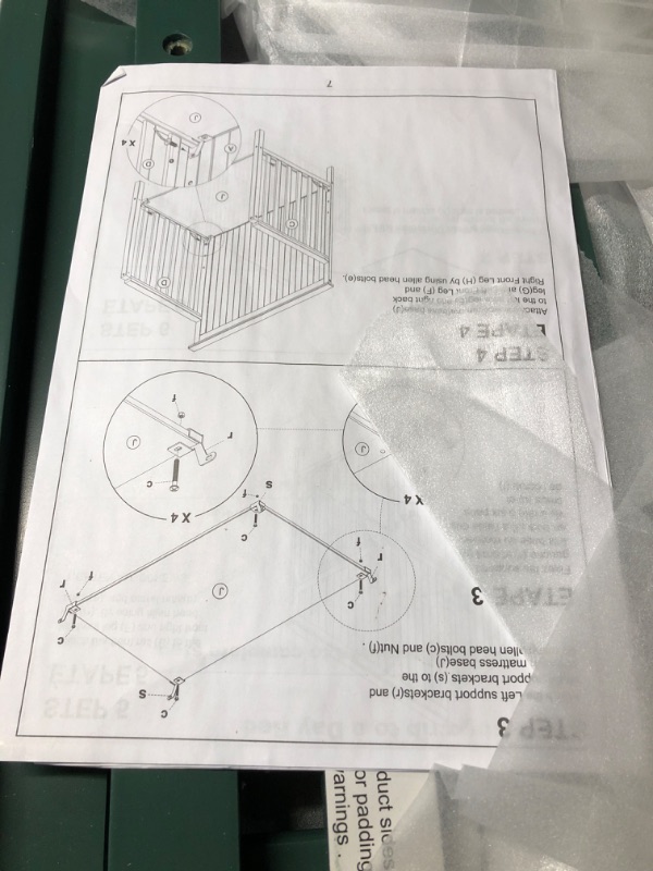 Photo 3 of (READ NOTES) Ava 4-in-1 Convertible Mini Crib - Dream on Me 635-OLIVE