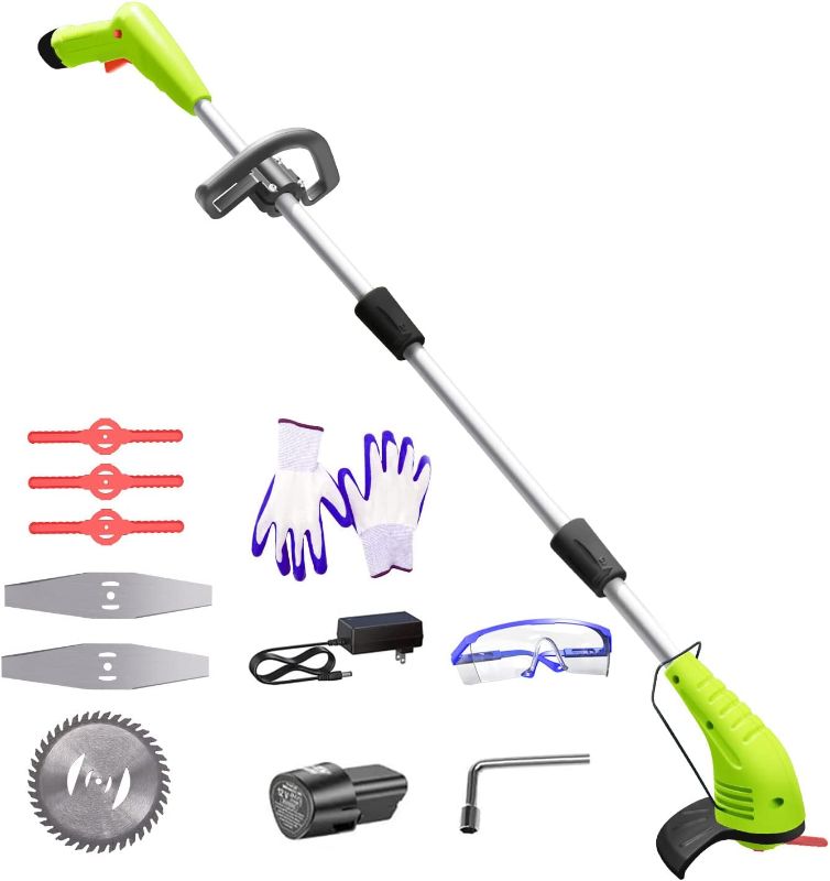 Photo 1 of (READ NOTES) Cordless Lawn Trimmer Weed Wacker - GardenJoy 12V Grass Trimmer Lawn Edger