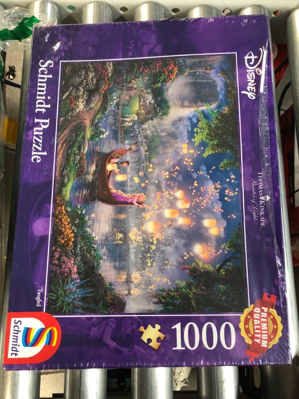 Photo 2 of Schmidt Spiele 59480 Disney Rapunzel Thomas Kinkade Repelsteeltje Jigsaw Puzzle, Multi-Colour, 1000 stukjes