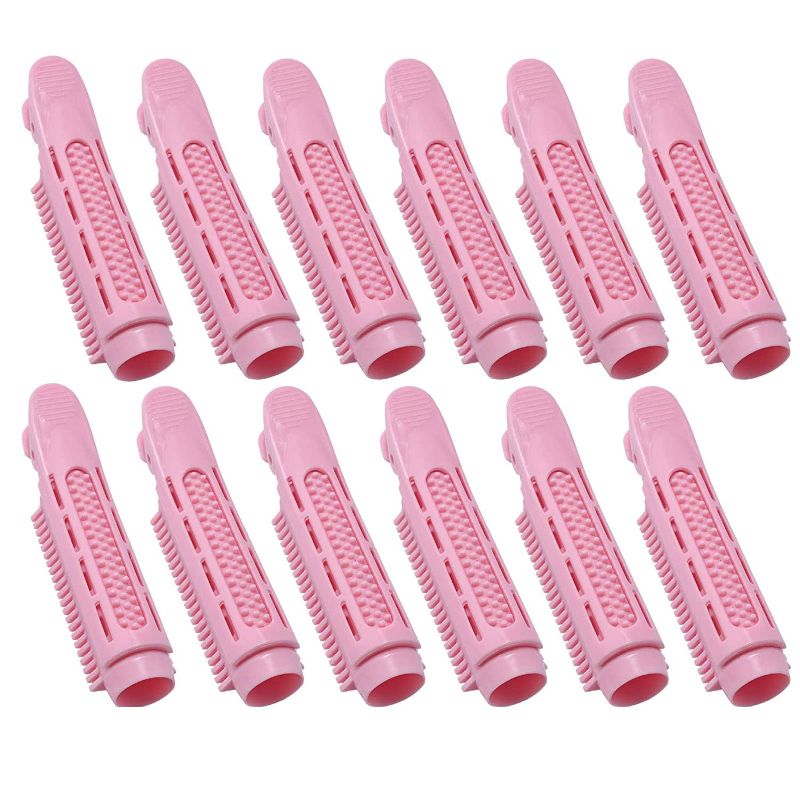 Photo 1 of 12 PCS Volumizing Hair Root Clip,Natural Fluffy Hair Clip Hair Self Grip Root Volume Hair Curler. Pink