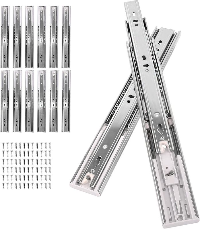 Photo 1 of 24 inch Drawer Slides Set 6-Pairs (12 Pieces),