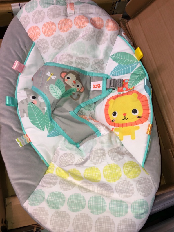 Photo 2 of Bright Starts Whimsical Wild Comfy Baby Bouncer Seat with Soothing Vibration and Music