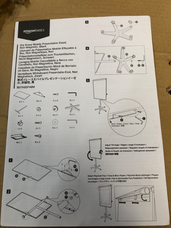 Photo 3 of Amazon Basics Mobile Whiteboard, Dry Erase Board and Easel Stand, 73 X 26 X 32 Inches
