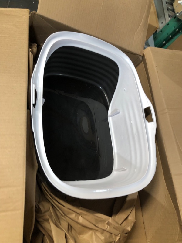 Photo 2 of Arm & Hammer Rimmed Wave Cat Litter Pan - Large Litter Box with Low Entry for Easy Access & High Rimmed Sides to Reduce Litter Scatter – For Single & Multi Cat Homes