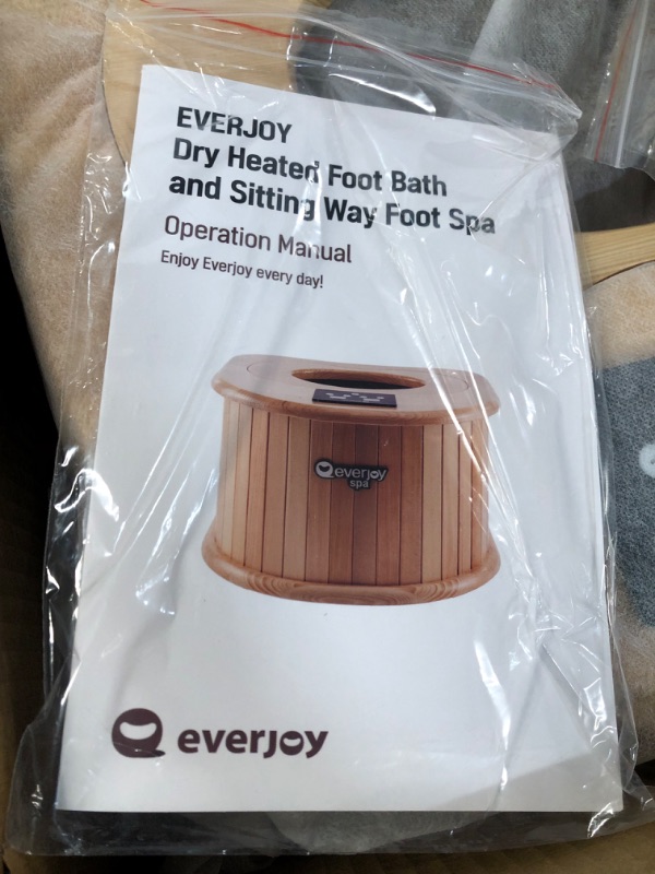 Photo 4 of *USED/SEE NOTES** EVERJOY Portable Dry Heated Infrared Foot Spa and Sauna without Water, with Knee Cover&Kit, 64–149°F Temp Range