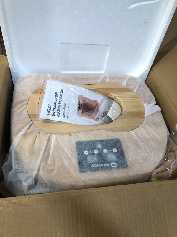 Photo 2 of *USED/SEE NOTES** EVERJOY Portable Dry Heated Infrared Foot Spa and Sauna without Water, with Knee Cover&Kit, 64–149°F Temp Range