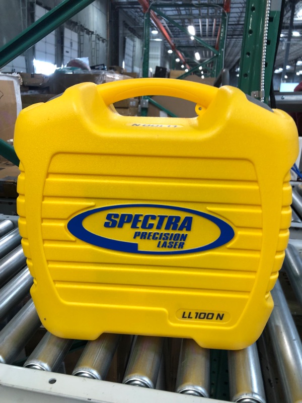 Photo 3 of Spectra Precision LL100N Laser Level, Self-Leveling laser with HR320 Receiver, C59 Rod Clamp, Carry Case , Yellow LL100N Kit