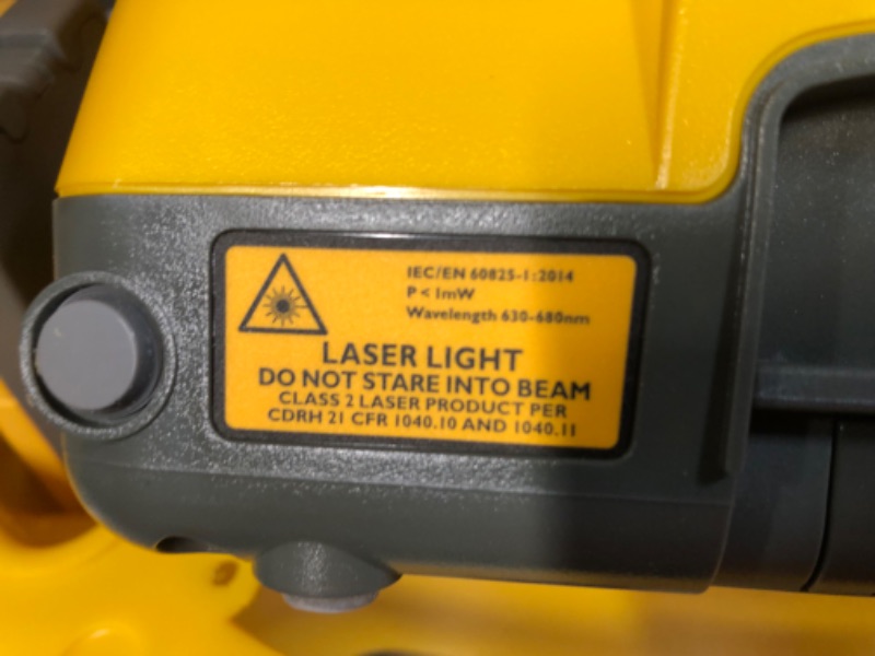 Photo 7 of Spectra Precision LL100N Laser Level, Self-Leveling laser with HR320 Receiver, C59 Rod Clamp, Carry Case , Yellow LL100N Kit