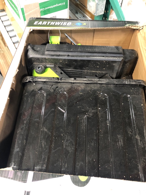Photo 2 of *USED/SEE NOTES** Earthwise GS70015 15-Amp Garden Corded Electric Chipper, Collection Bin & FCMP Outdoor IM4000 Tumbling Composter, 37 Gallon, Black